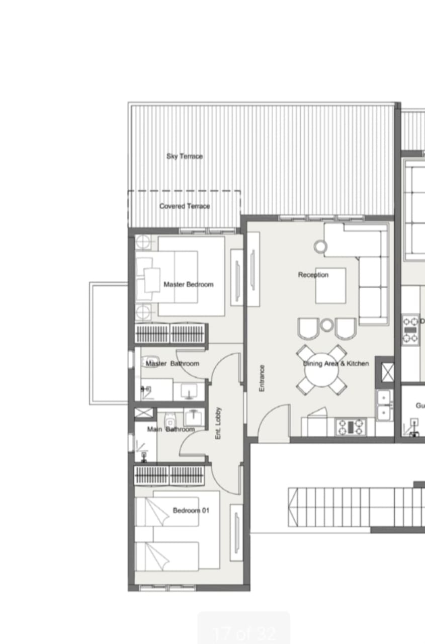 Floor plan for chalet at Summer
