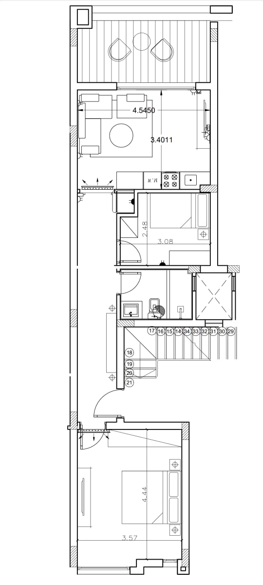 Floor plan for chalet at Azha