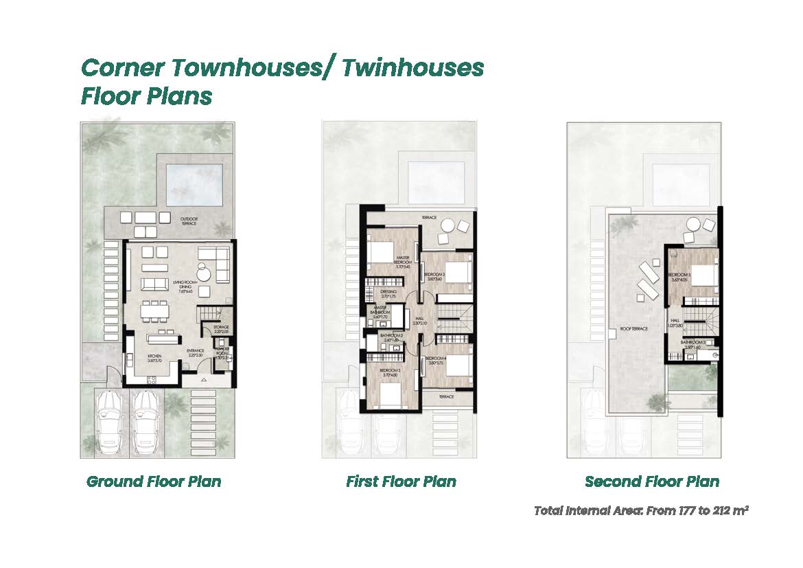 Floor plan for townhouse at Il Bayou