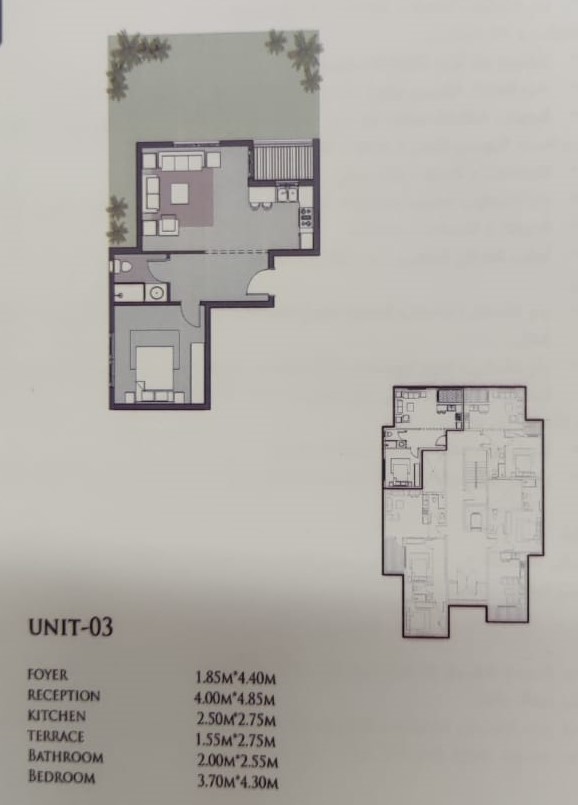 Floor plan for apartment at Dejoya Residence