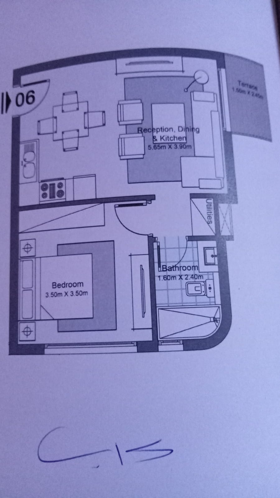 Floor plan for chalet at Koun