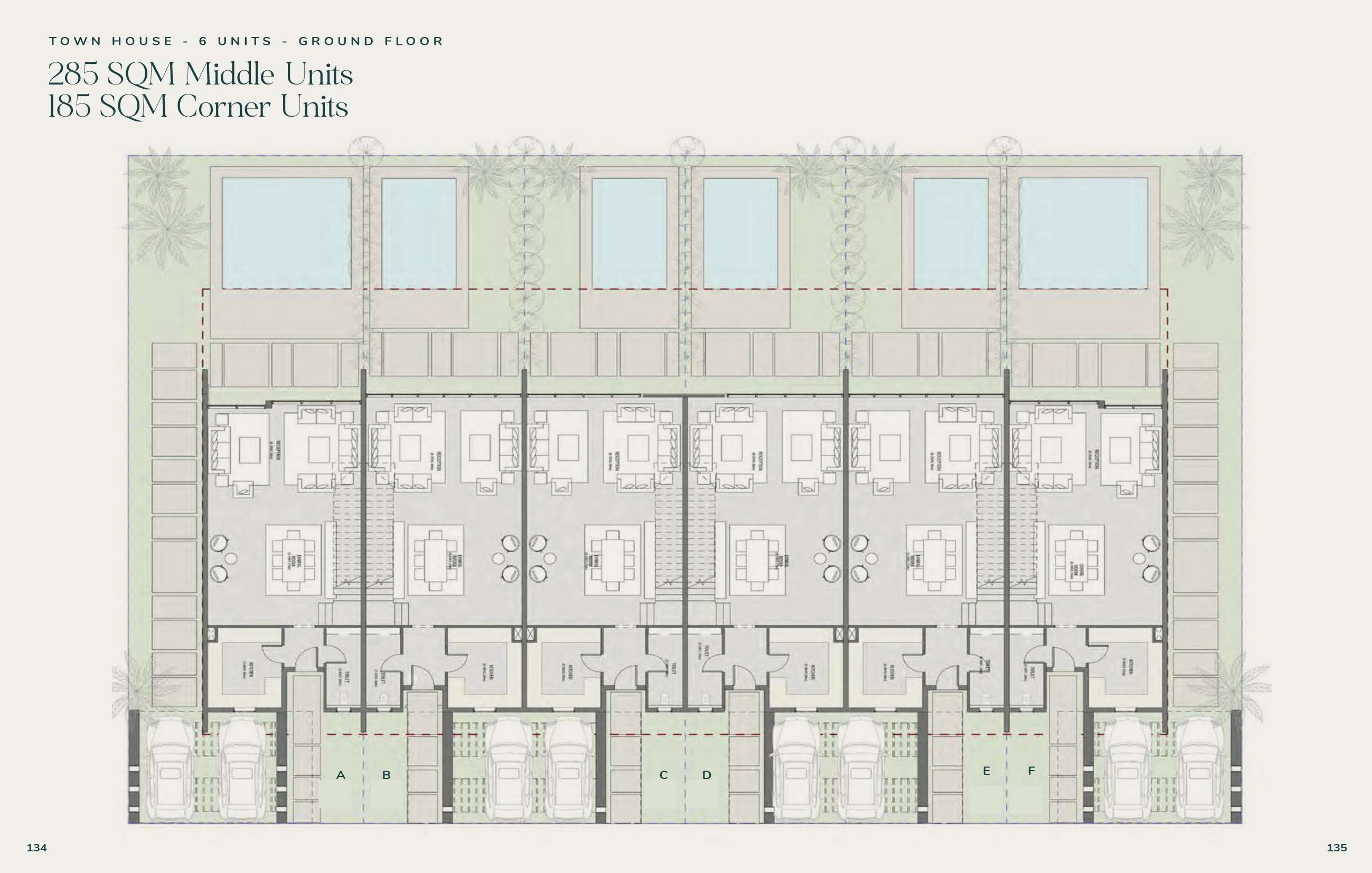 Floor plan for townhouse at Saada