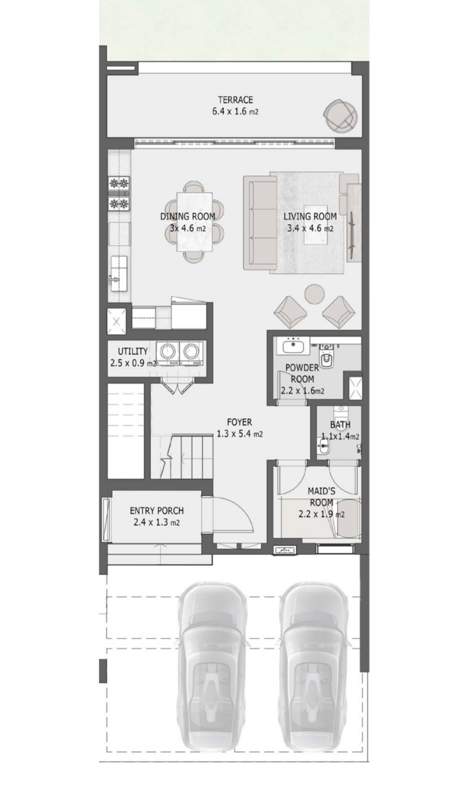 Floor plan for townhouse at Soul