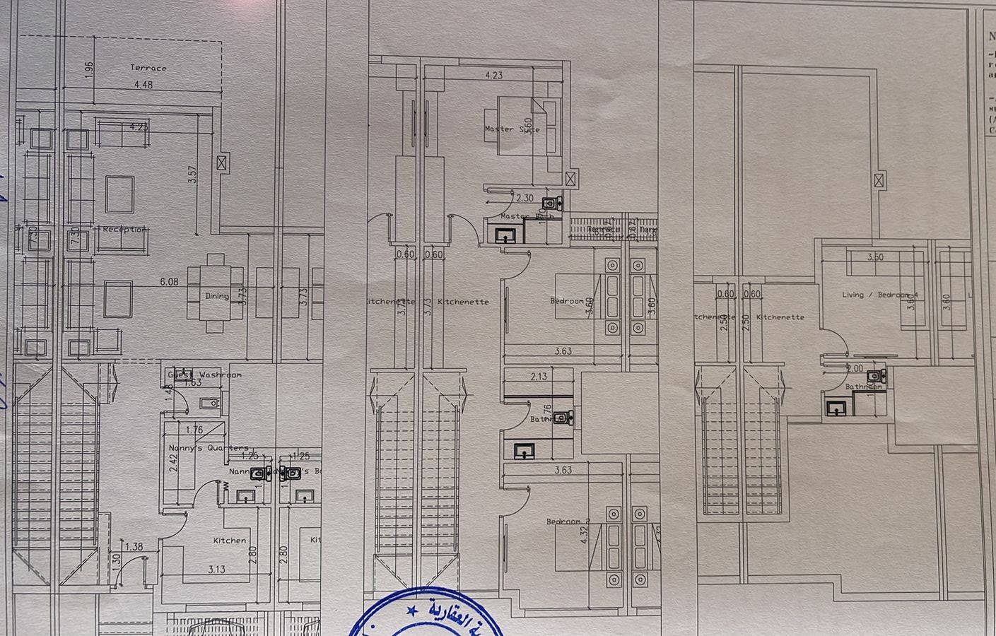 Floor plan for townhouse at Palm Hills New Cairo