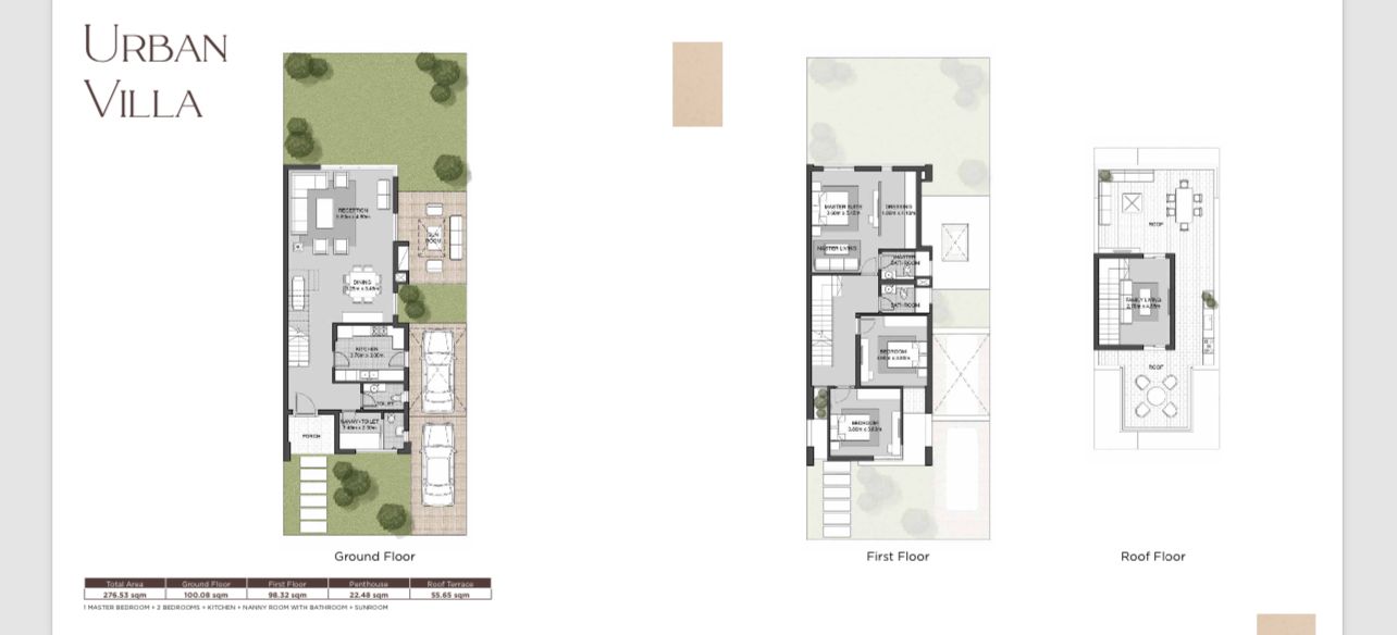 Floor plan for villa at Karmell New Zayed