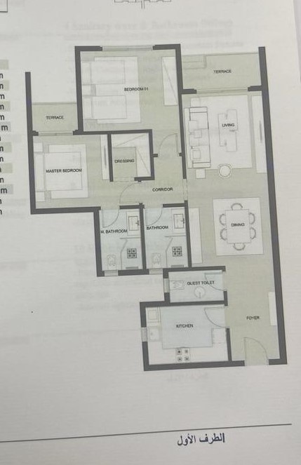 Floor plan for apartment at Naia West