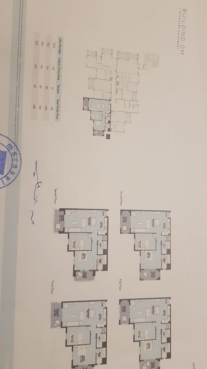 Floor plan for apartment at The Greek Village Marassi