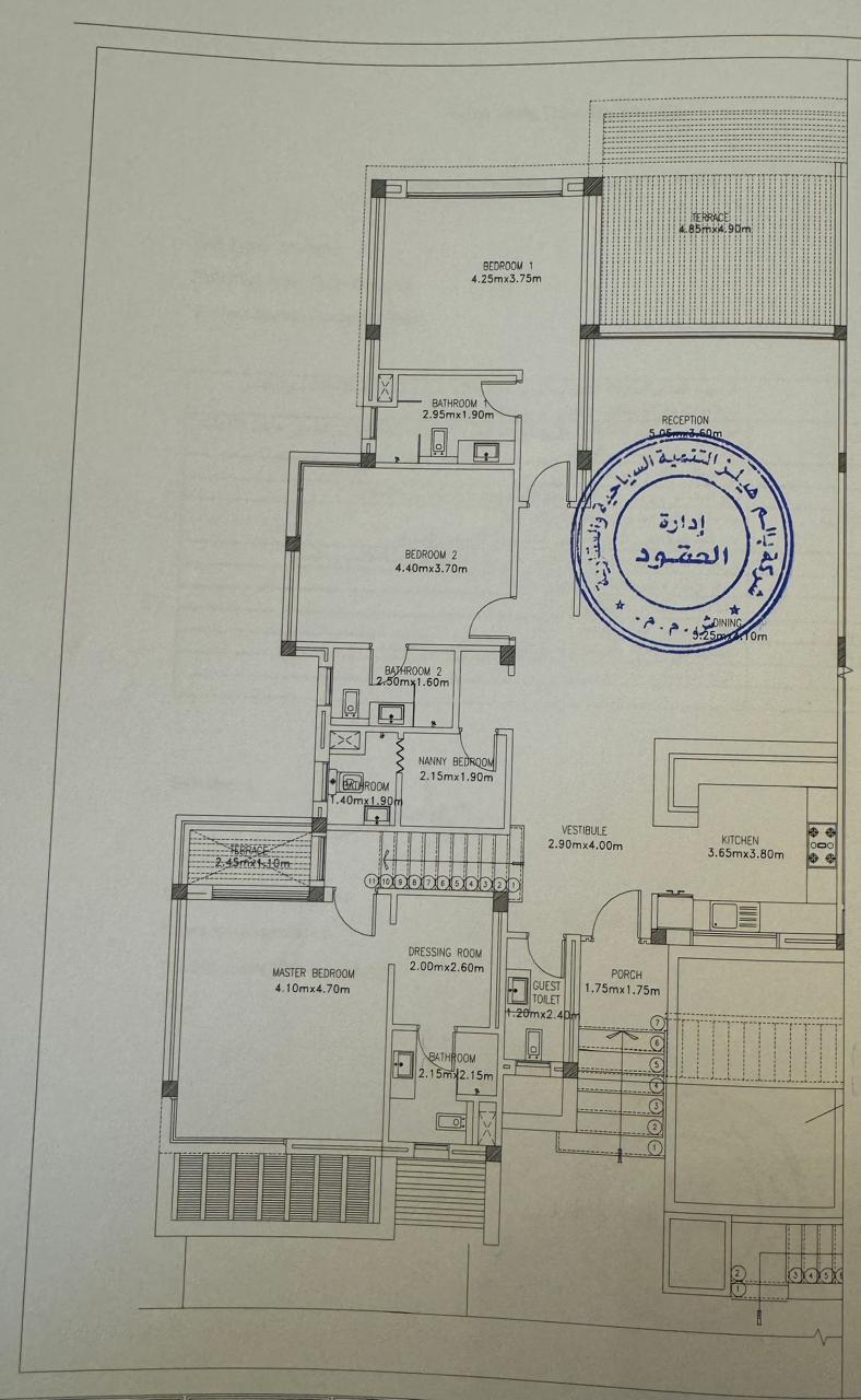 Floor plan for chalet at Hacienda West