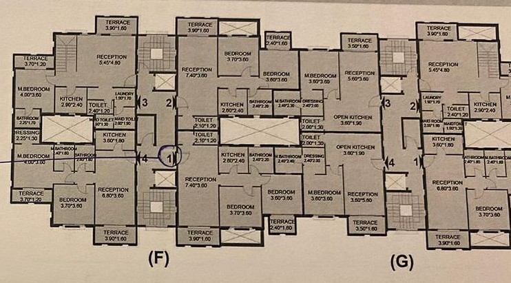 Floor plan for apartment at Il Bosco City