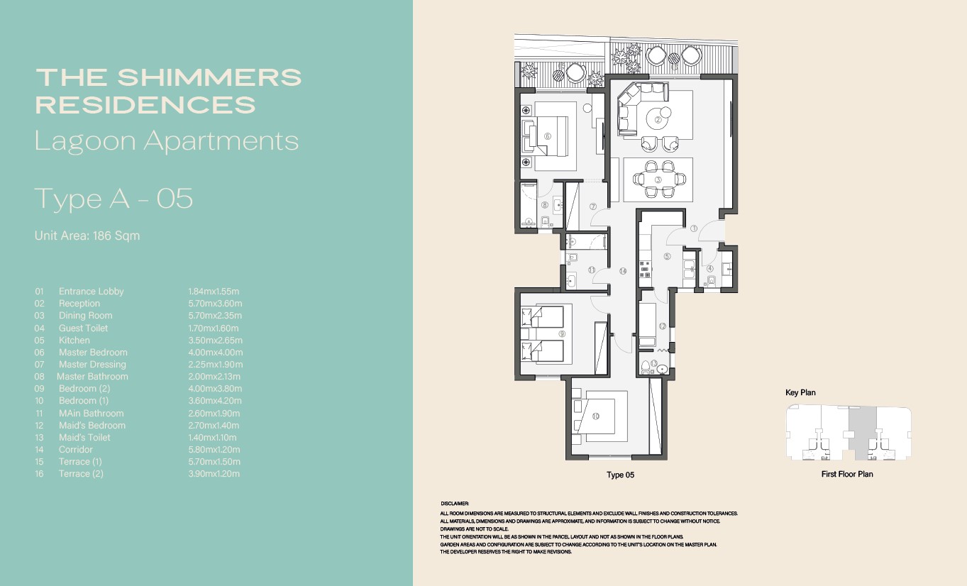 Floor plan for apartment at Swan Lake West