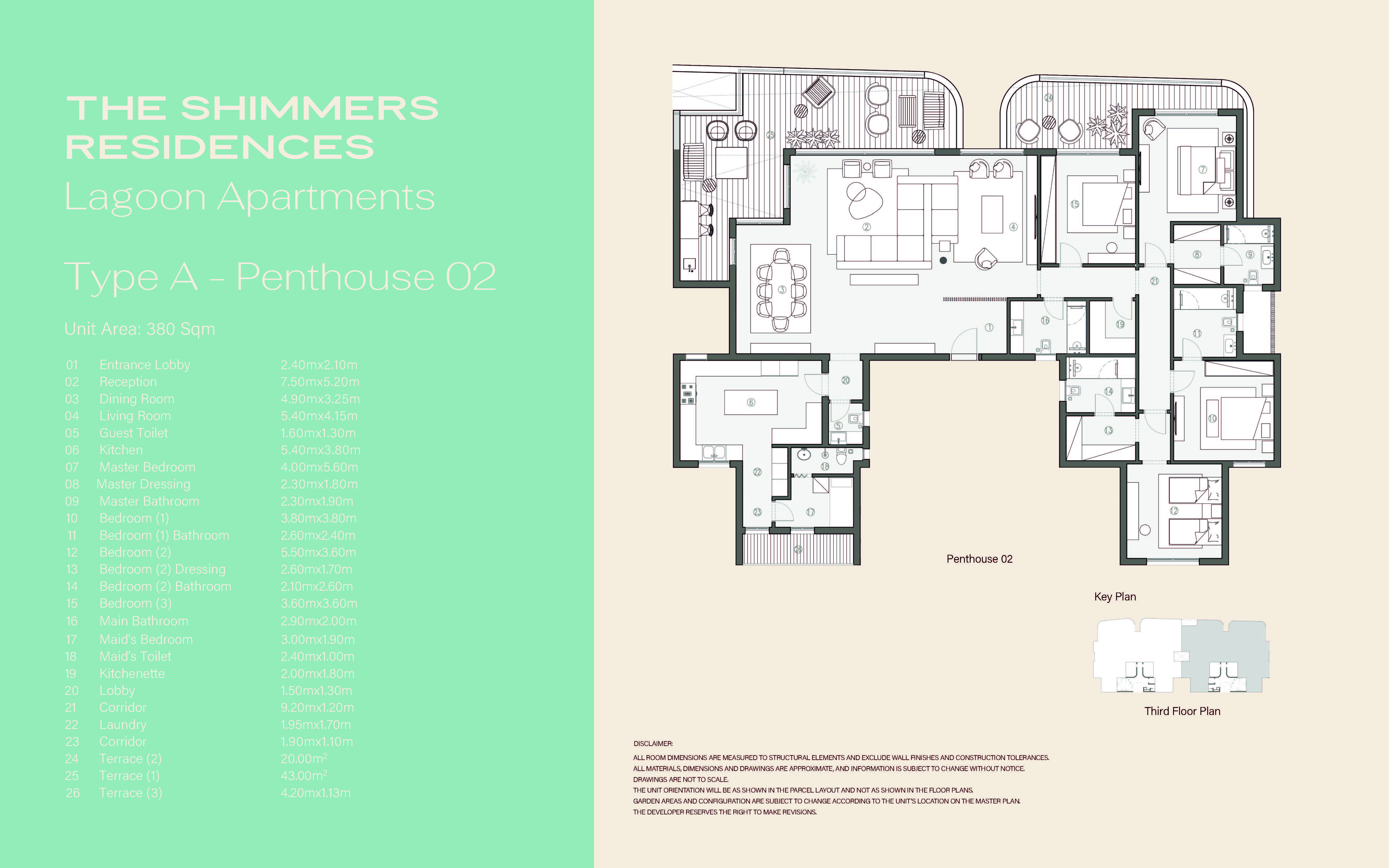 Floor plan for apartment at Swan Lake West