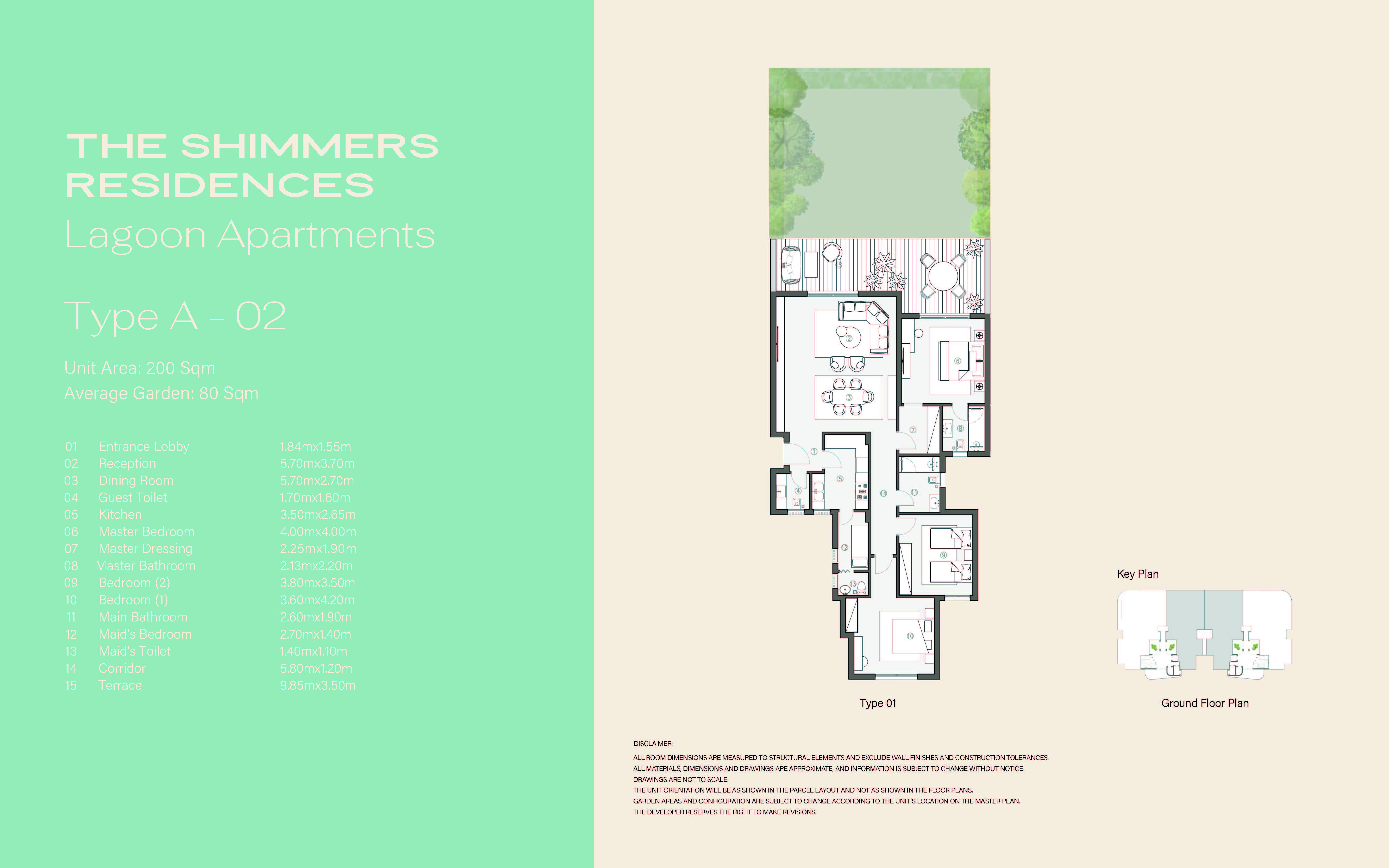 Floor plan for apartment at Swan Lake West