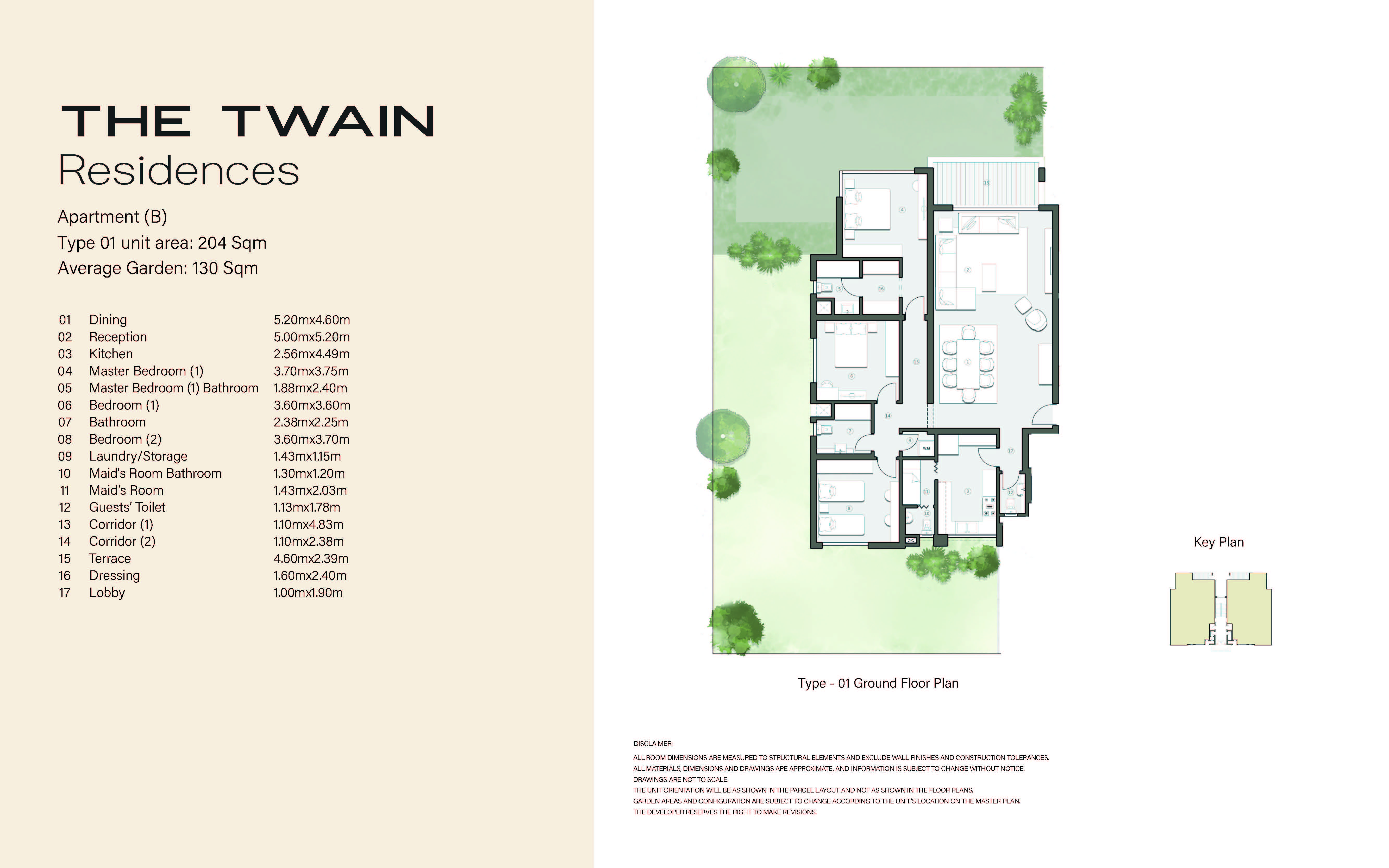 Floor plan for apartment at Swan Lake West