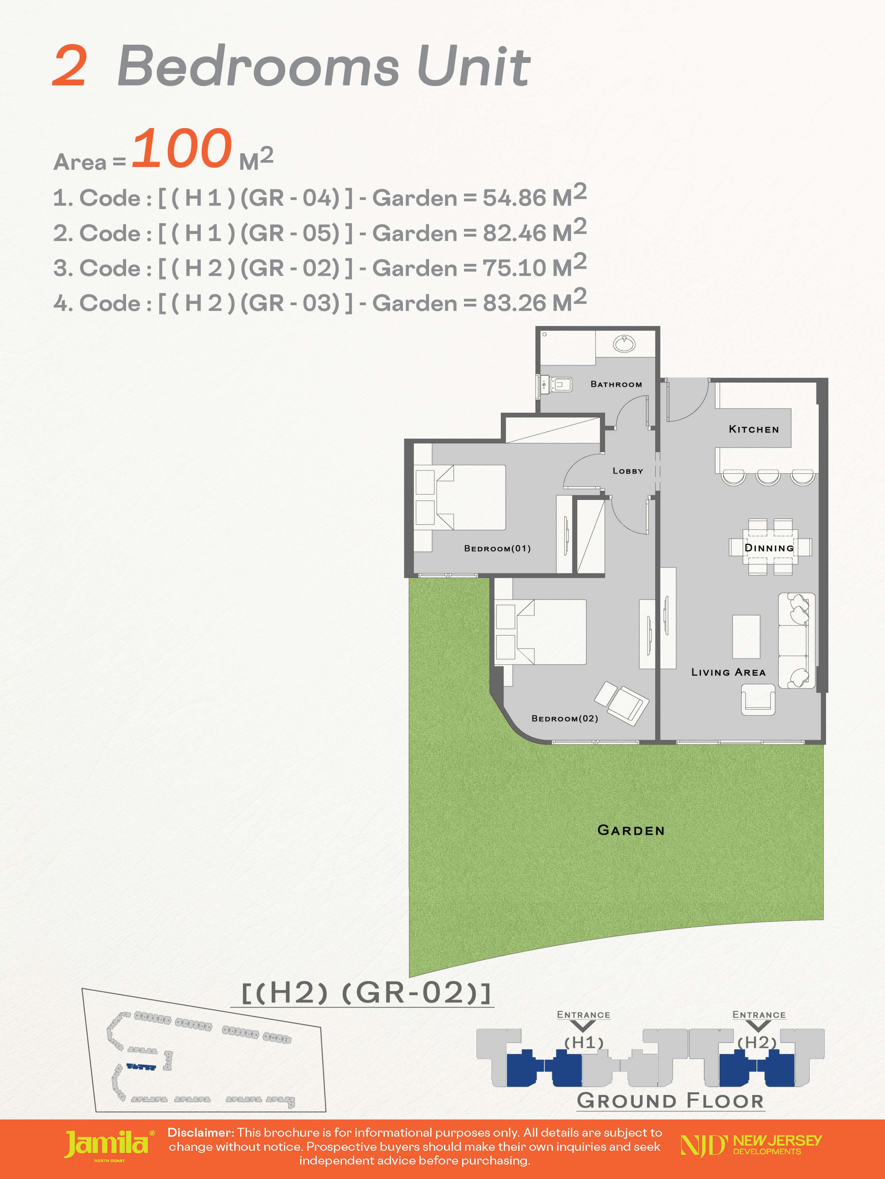 Floor plan for chalet at Jamila