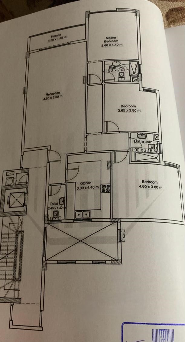 Floor plan for apartment at Fifth Square Al Marasem