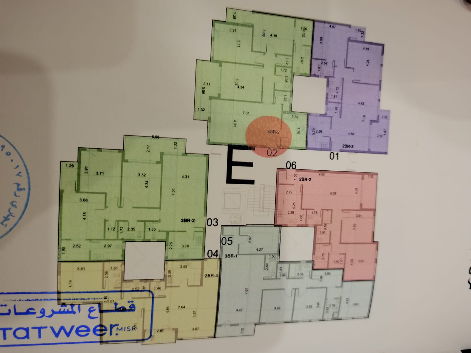 Floor plan for apartment at Rivers