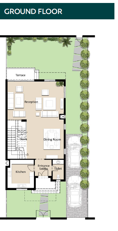 Floor plan for  at Bleu Vert