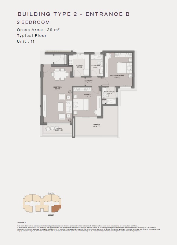 Floor plan for apartment at Club Hills Residence