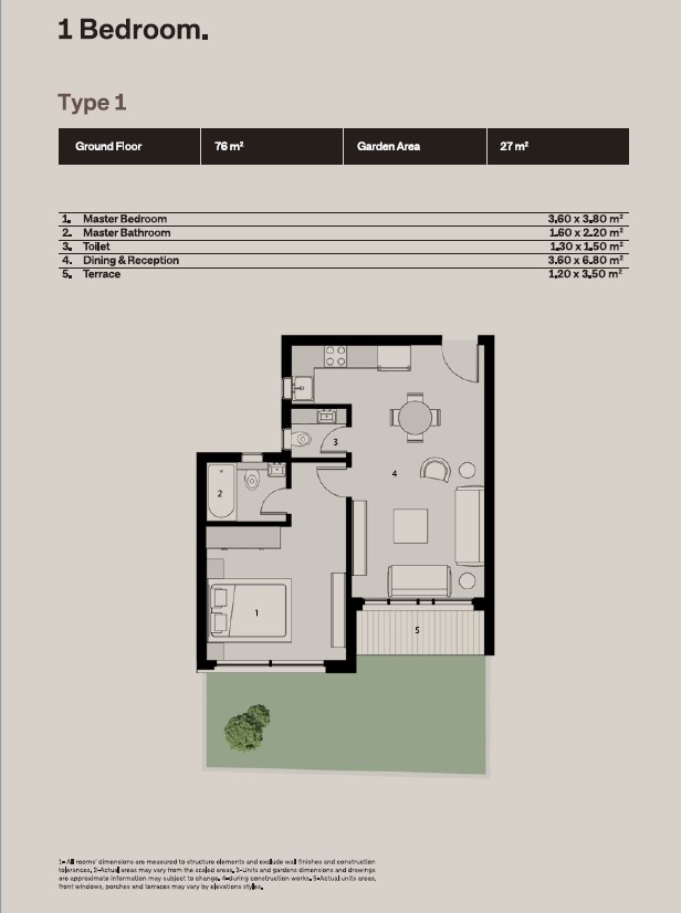 Floor plan for studio at The Median Residences
