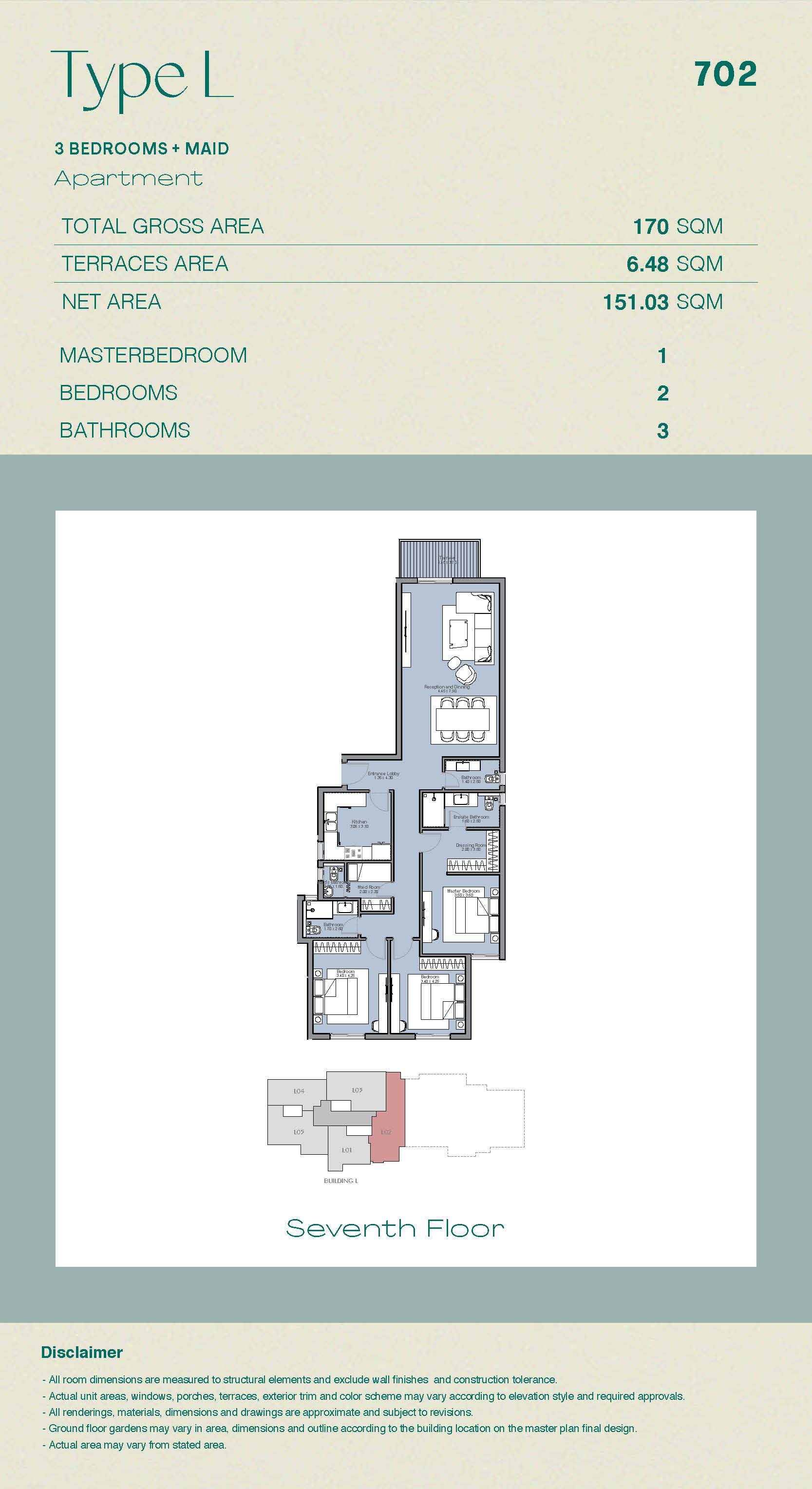 Floor plan for apartment at Ashgar City