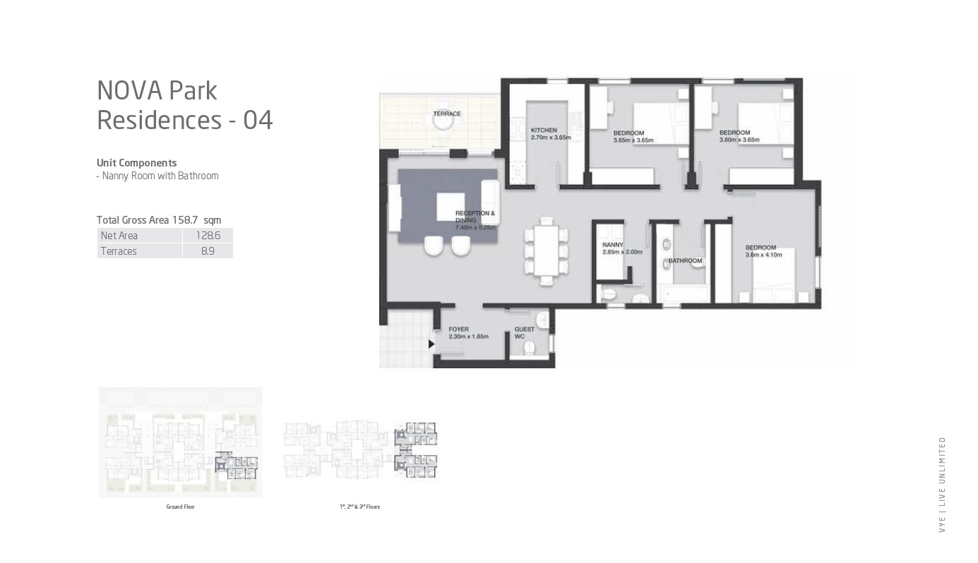 Floor plan for apartment at VYE SODIC