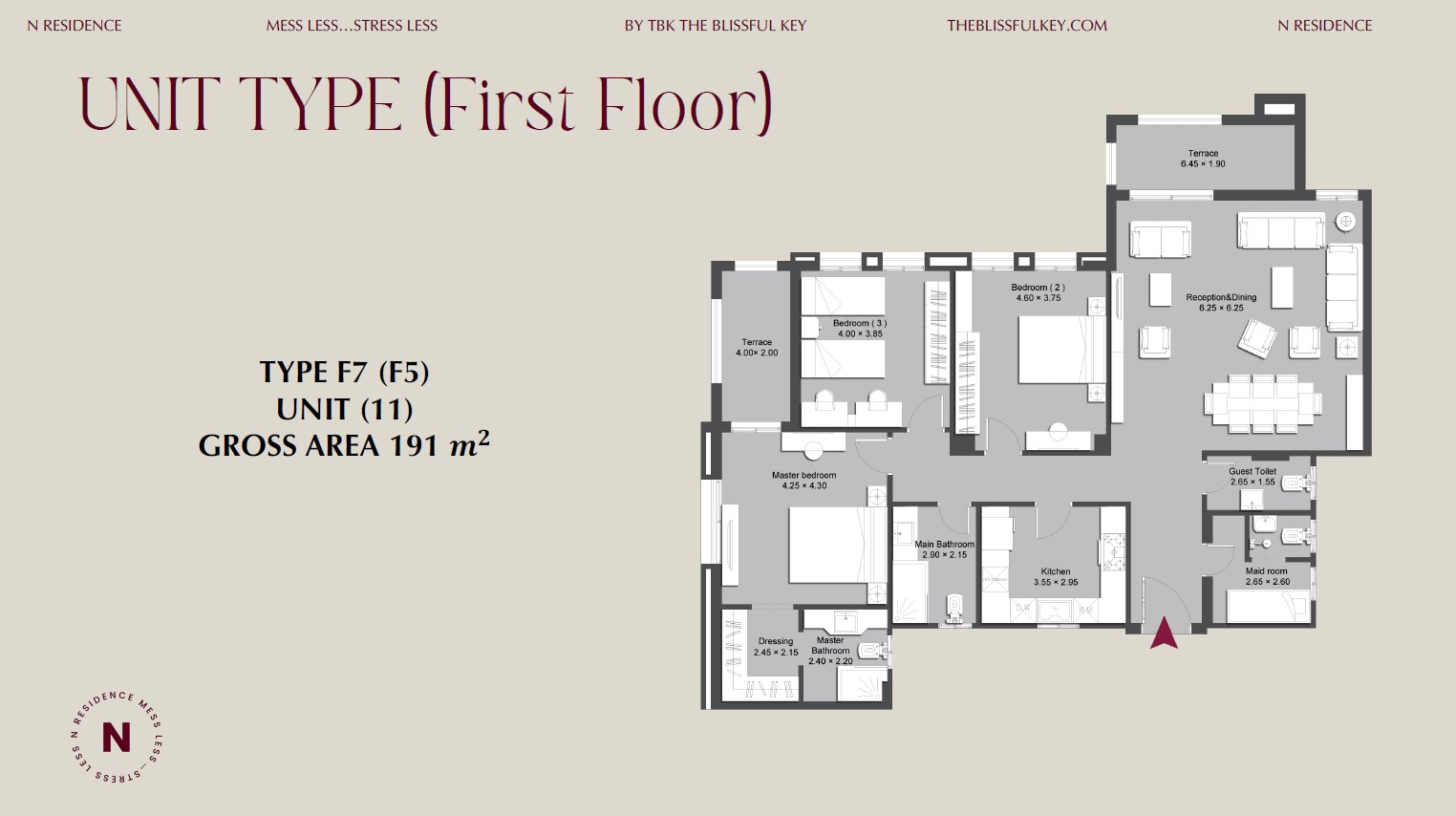 Floor plan for apartment at Ninety Avenue