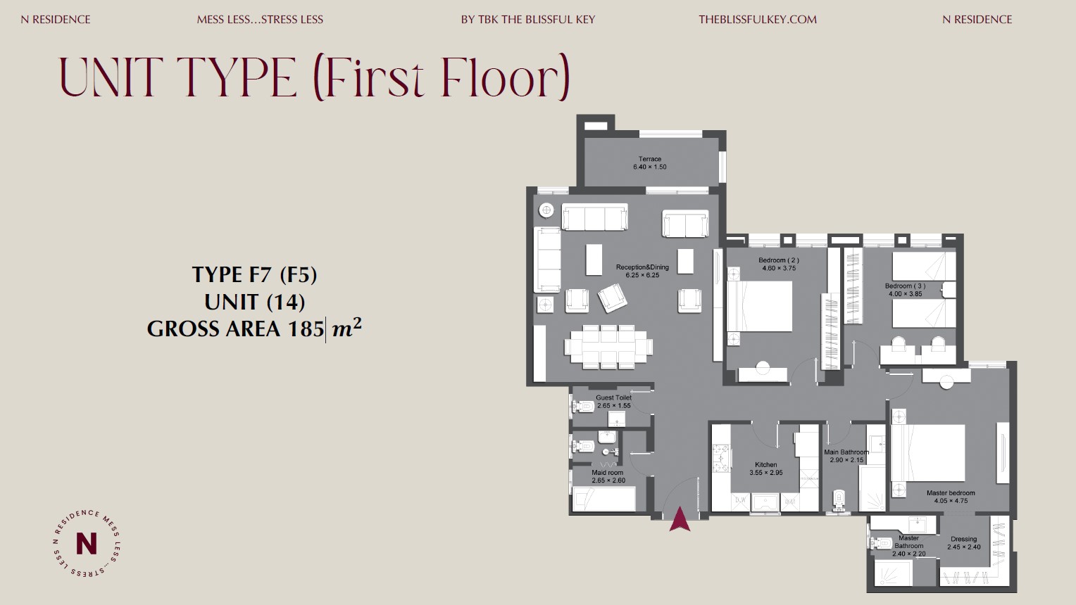 Floor plan for apartment at Ninety Avenue