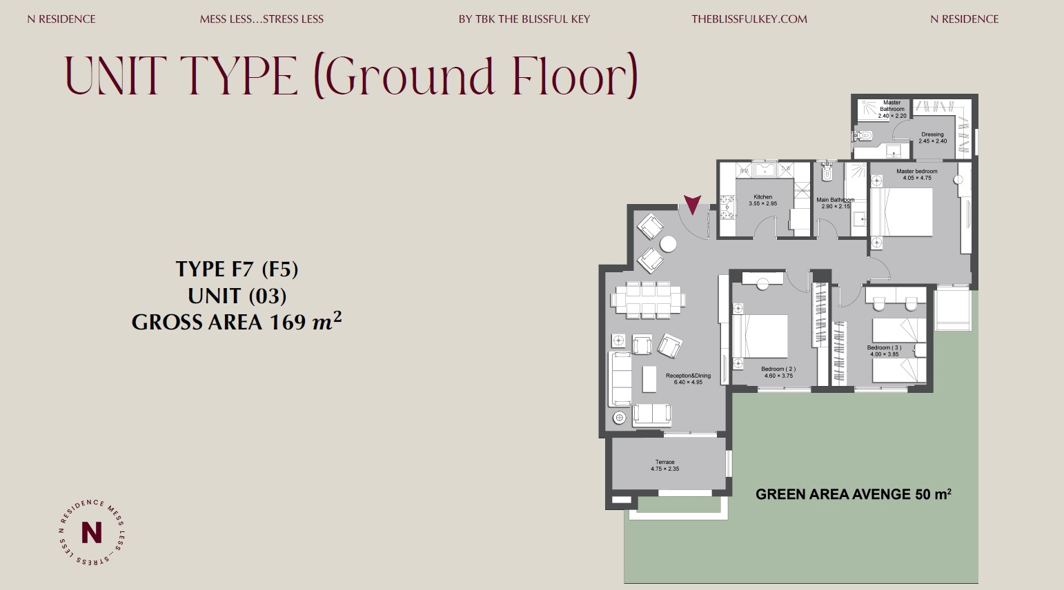 Floor plan for apartment at Ninety Avenue