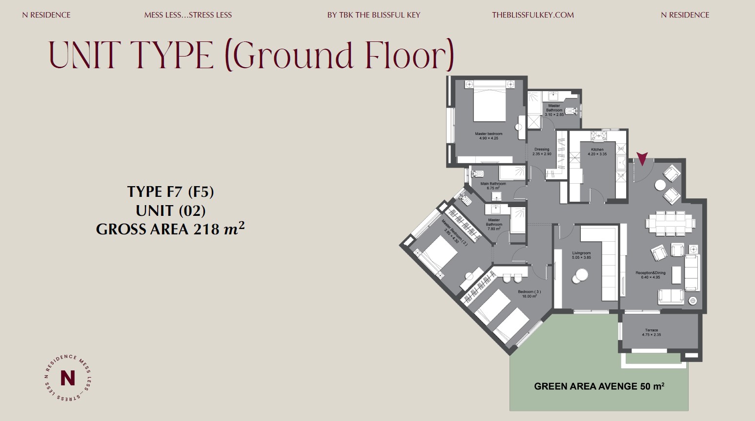 Floor plan for apartment at Ninety Avenue