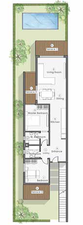 Floor plan for chalet at Pali North Coast