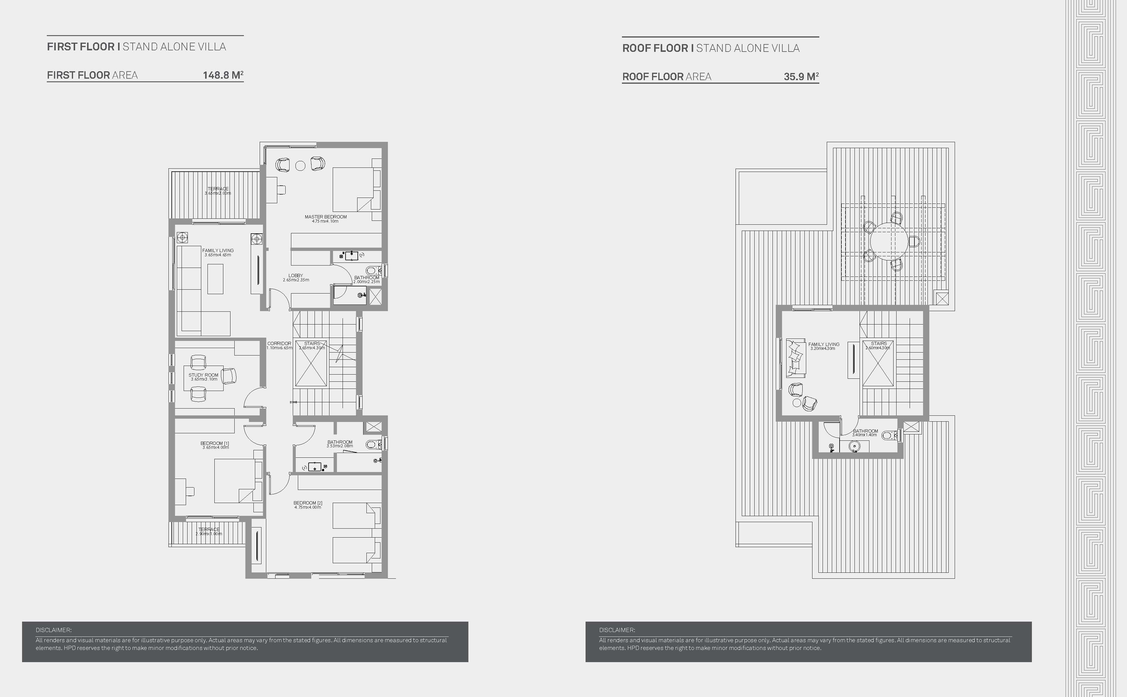 Floor plan for villa at Grand Park