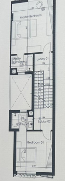 Floor plan for townhouse at Eastshire