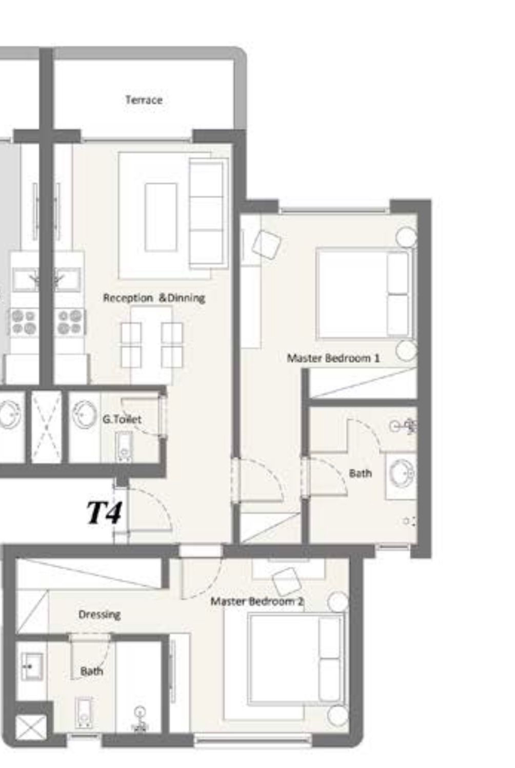 Floor plan for chalet at Hacienda Waters