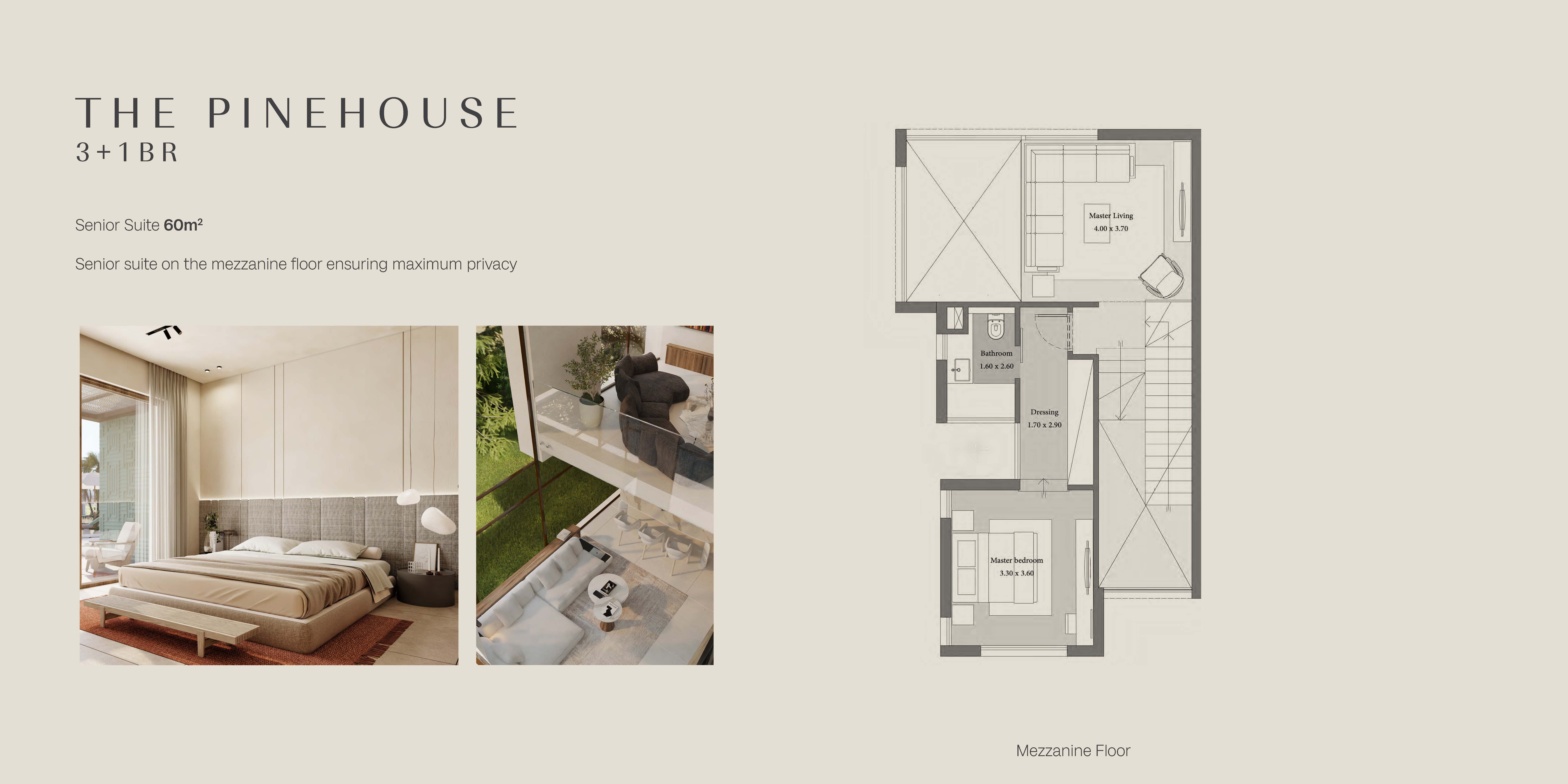 Floor plan for villa at Pine Lanes