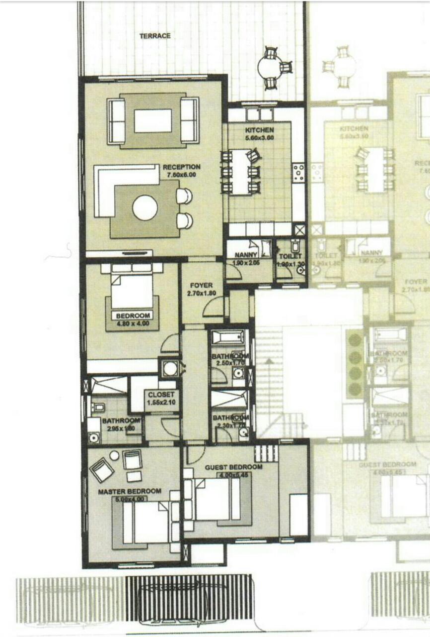Floor plan for chalet at Caesar