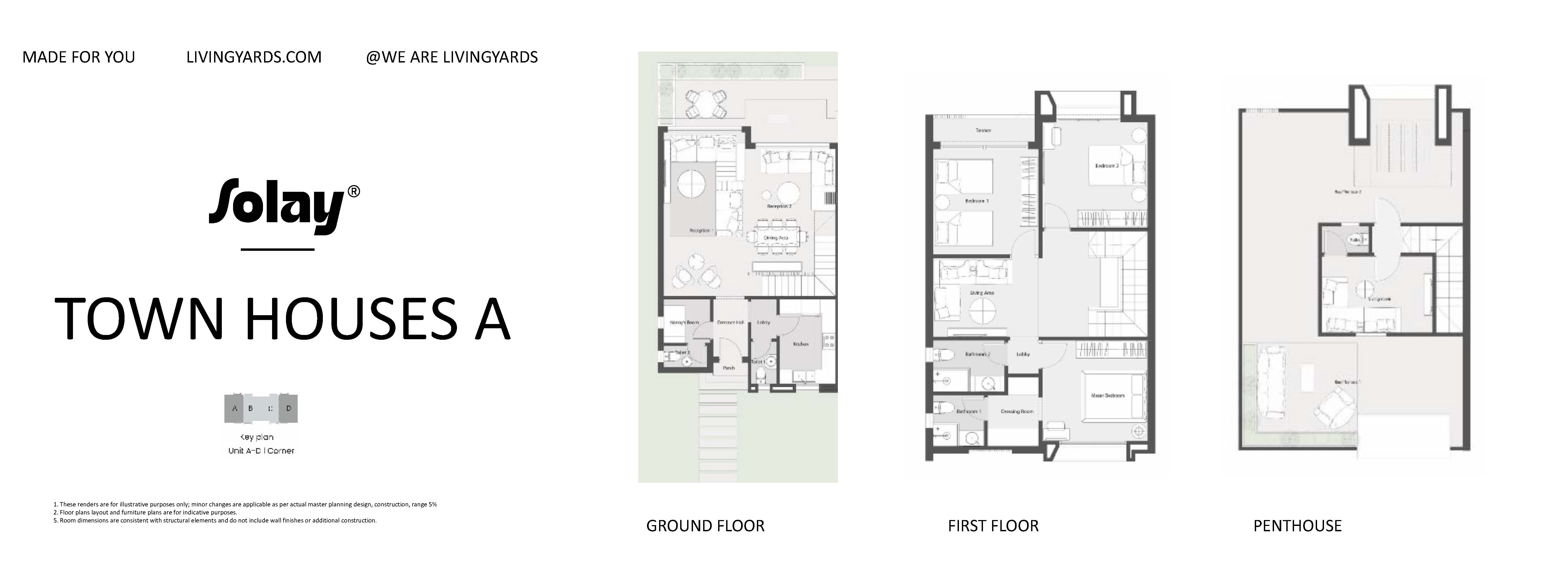 Floor plan for townhouse at Solay
