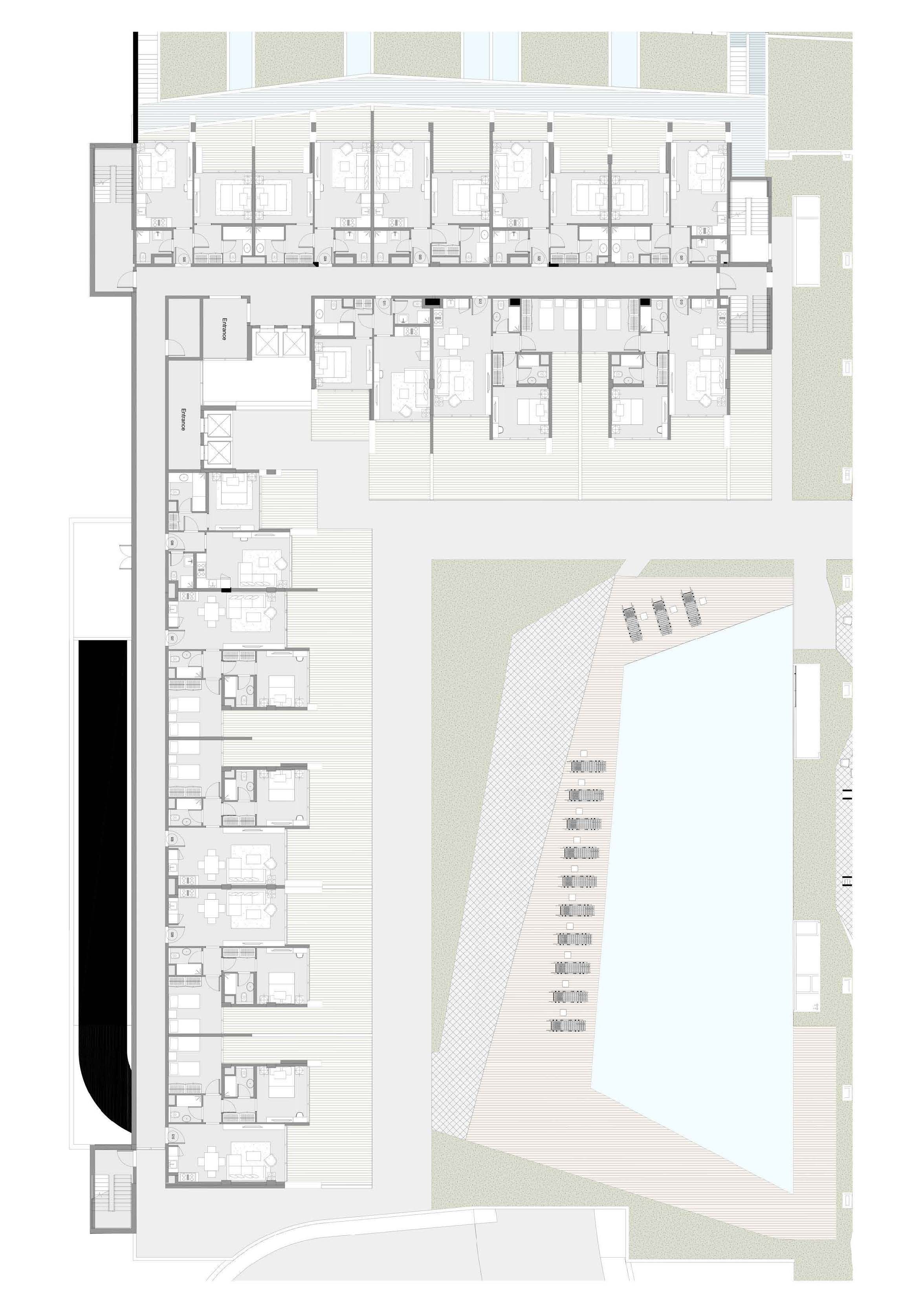 Floor plan for chalet at Carnelia