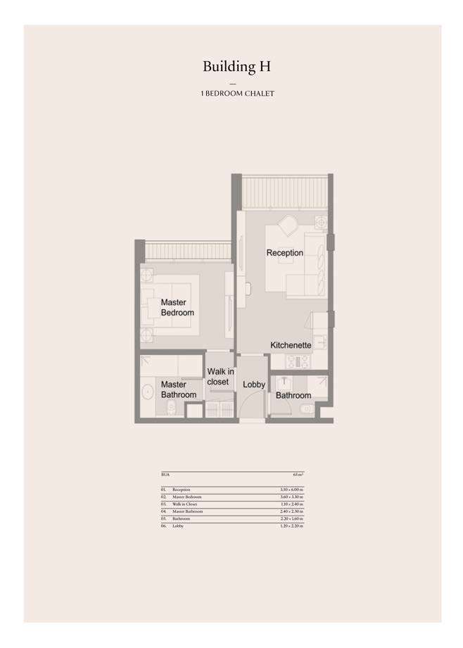 Floor plan for chalet at Carnelia