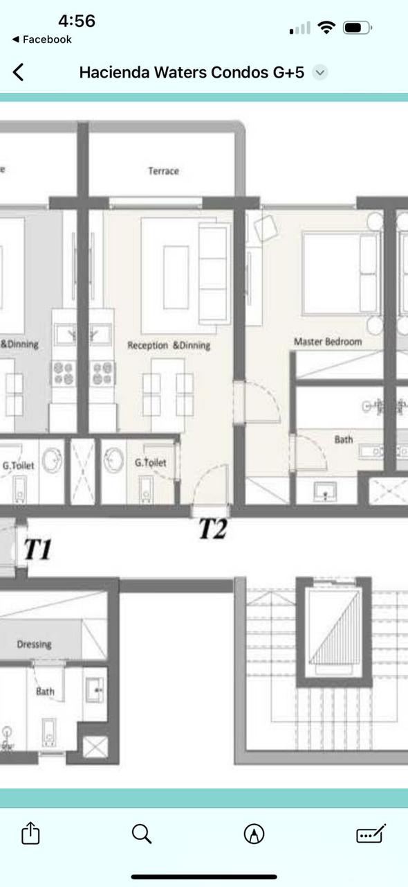 Floor plan for chalet at Hacienda Waters
