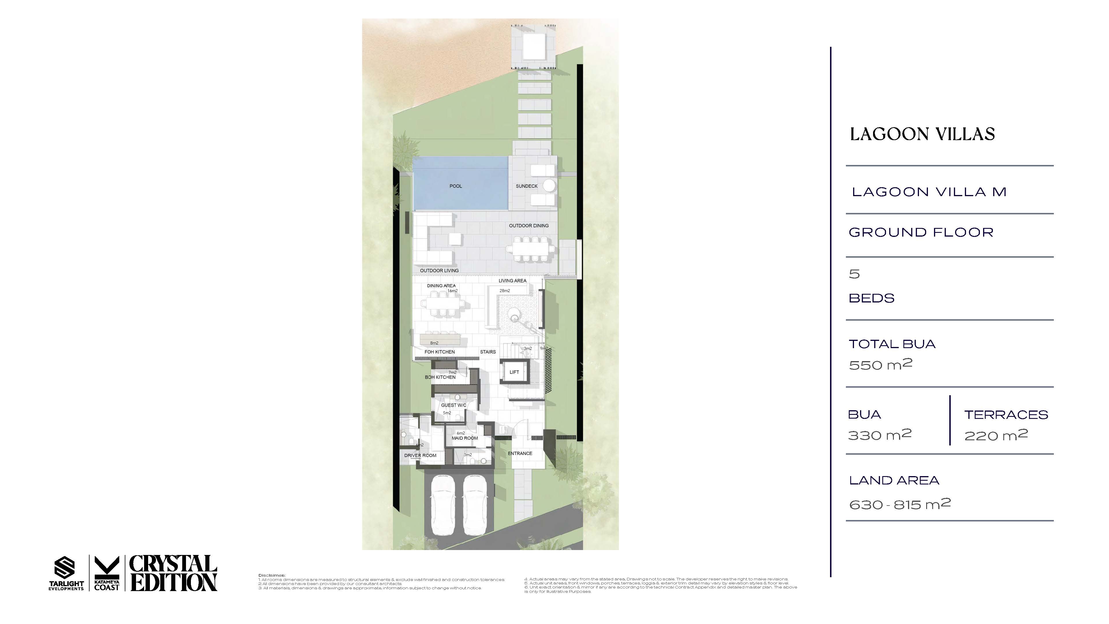 Floor plan for villa at Katameya Coast
