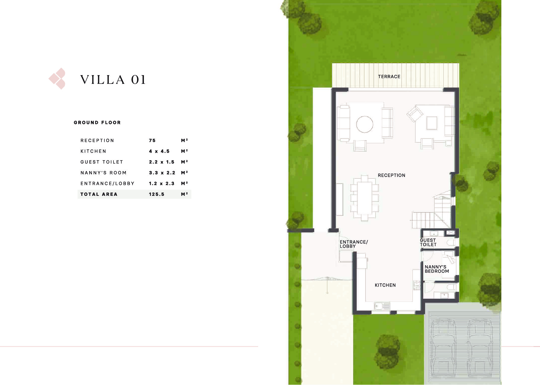 Floor plan for villa at Al Karma Gates