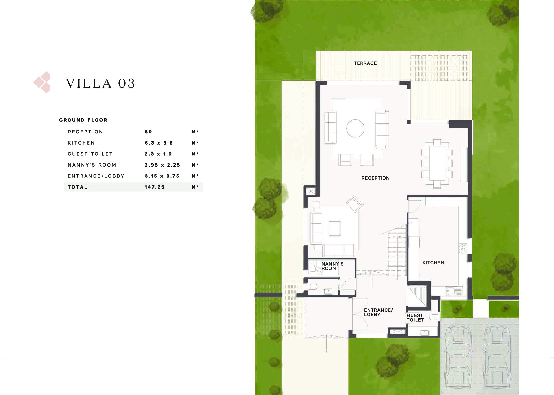 Floor plan for villa at Al Karma Gates