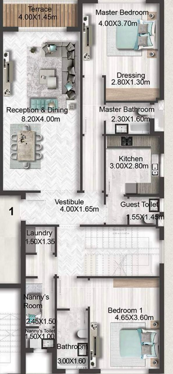 Floor plan for apartment at Green Square