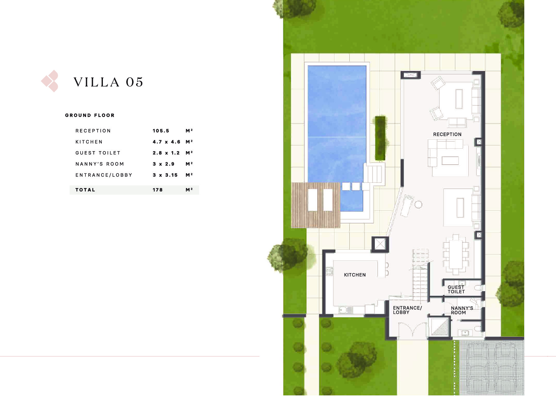 Floor plan for villa at Al Karma Gates