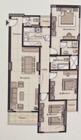 Floor plan for apartment at Icon Garden