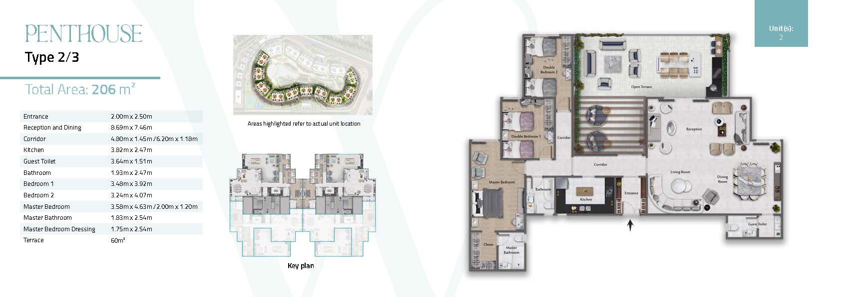 Floor plan for apartment at Rock White