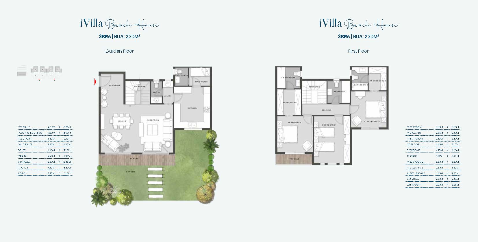 Floor plan for villa at Aliva Mountain View Mostakbal City