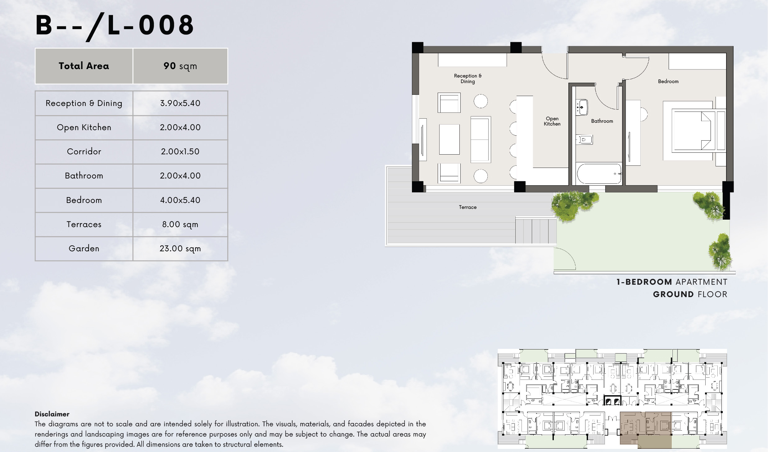Floor plan for apartment at Kite