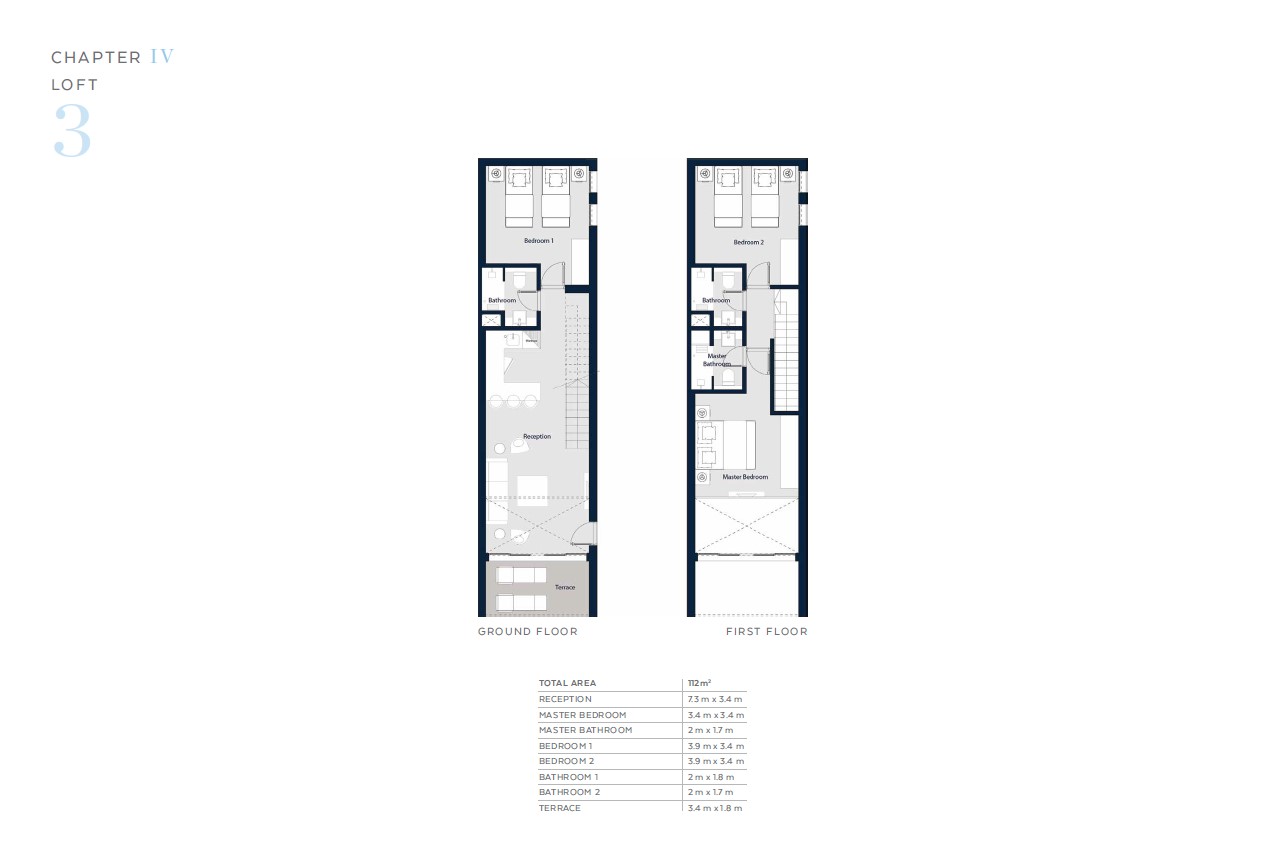 Floor plan for  at Il Monte Galala