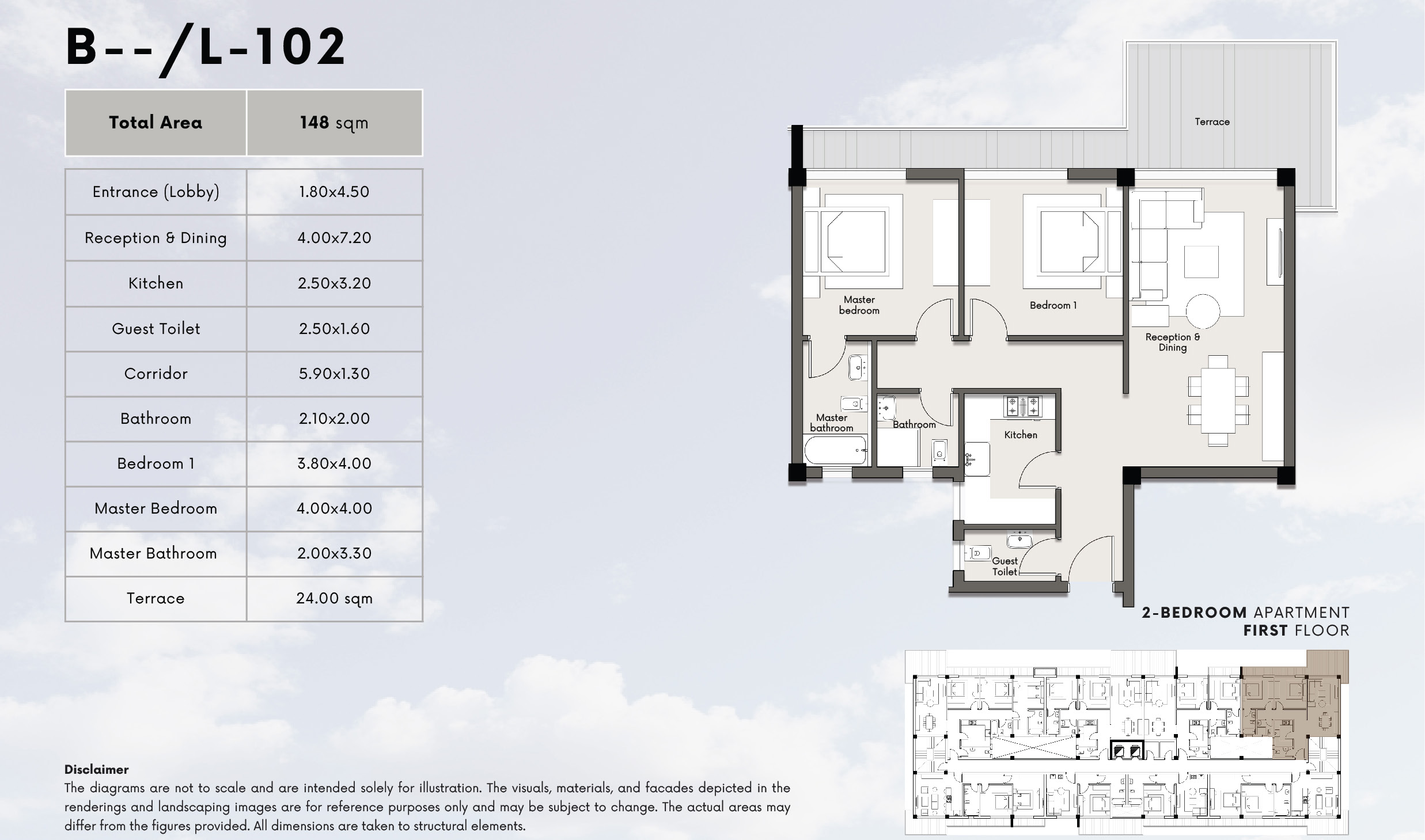 Floor plan for apartment at Kite